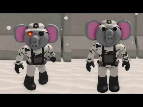 Soldier Eloise Infected vs Non Infected Jumpscare - Roblox Piggy RP