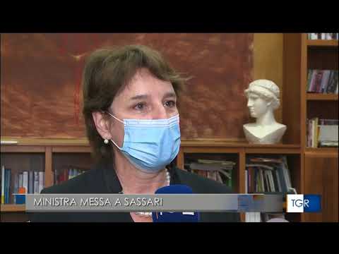 Ministro Messa a Sassari per il Premio Nazionale delle Arti (TGR Sardegna del 3/12/2021)