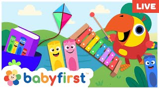 New : Toddler Learning Video | The Best Videos of Color Crew &amp; Larry Surprise Eggs | BabyFirst