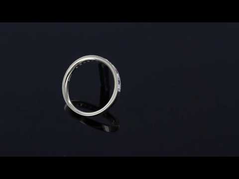 Ruby And Diamond Half Eternity Ring - RINETEHDRUBY0109