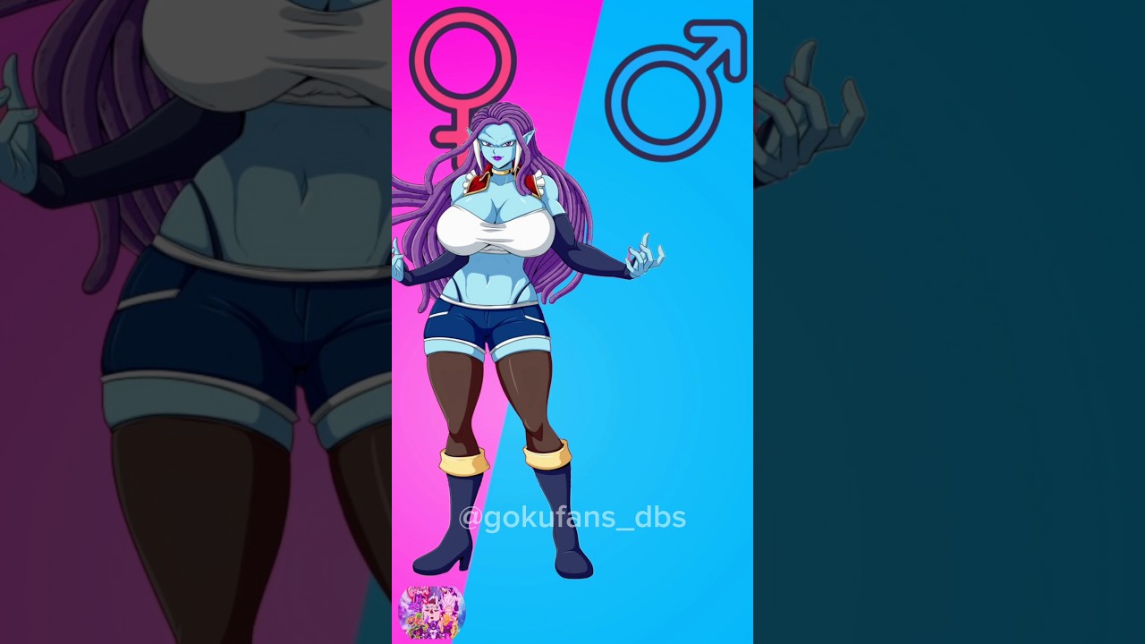 Gender Swap dbz character #shorts #dbs #dragonball #goku