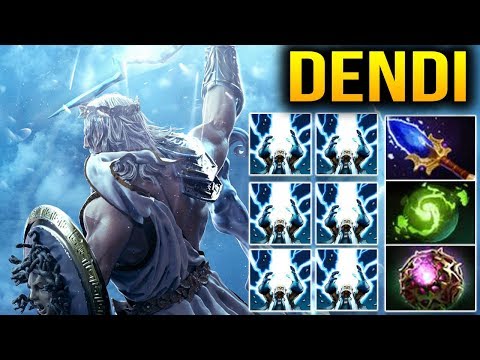 Dendi Zeus Refresher + Scepter + Octarine Core Spam SKill Nonstop Dota 2 7.11