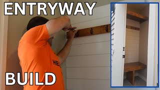 Entryway Bench and Storage Build