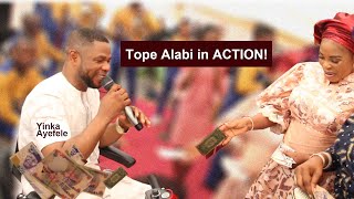 This Tope Alabi is groove! Dances splashes cash on
