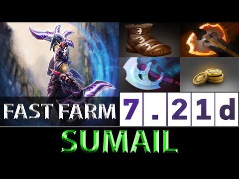 SumaiL [Anti-Mage] Steady Fast Farm 666 GPM ► Dota 2 7.21d