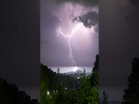 The constant lightning, thunder and rain.