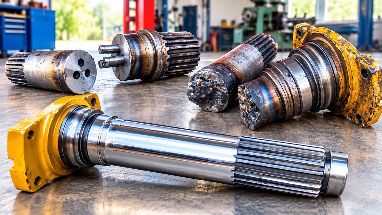 👉 This Wrecked Spline Shaft Was Reborn 💥 | Heavy-Duty Axle Restoration