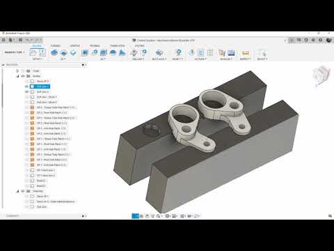 Machining a 2 op part and setting WCS  - Fusion 360 CAM