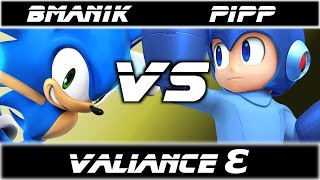 Valiance Epsilon - Brawlman1000 (Sonic) vs HLN|Pipp (DK, Megaman) - WR3