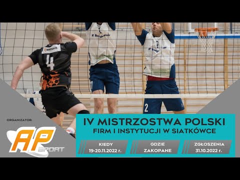 IV Mistrzostwa Polski Firm i Instytucji w siatkówce - Zakopane 2022 (sobota, 19 listopada)