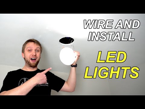 How To Install LED Lights In A Finished Ceiling | LED Puck Lights