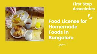 How to get food license for Homemade Foods in Bangalore | Home made food | home chef