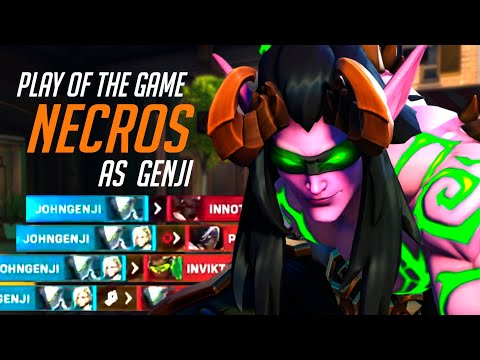 NECROS TRYHARD GENJI MAIN - POTG! OVERWATCH 2 TOP 500 SEASON 5