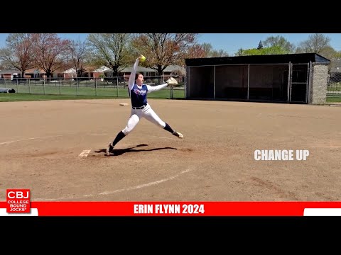 Erin Flynn 2024 Pitcher/Power Hitter Softball Skills Video