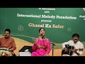 Chupke Chupke Raat Din - Pratibha Singh Baghel Live Performance | Gulam Ali | Ghazal Concert