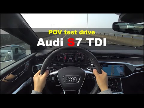 2021 Audi S7 3.0 TDI Quattro POV test drive