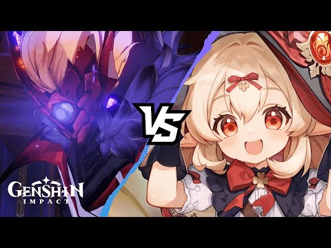Solo Klee vs Childe (No damage taken) - Genshin impact