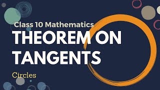 Theorems on Tangent | circle | class 10 | mathematics | #shorts