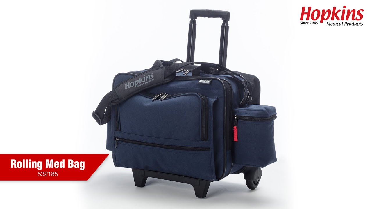 Rolling Med Bag with EZView Features Hopkins Medical Products