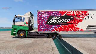 Trucks Bus Cars vs Speed bumps Big Gutter Dangerous Mega Ramp  pit of terror  BeamNG Drive Part  2