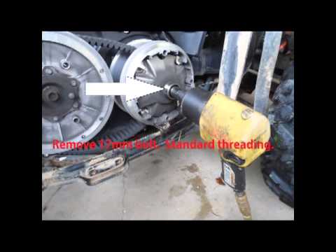 KingQuad Belt and Shim Kit Install