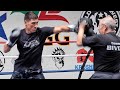 DMITRY BIVOL THROWING KNOCKOUT HOOKS FOR CANELO ON MITTS IN TRAINING SESSION; CAN HE PULL UPSET?