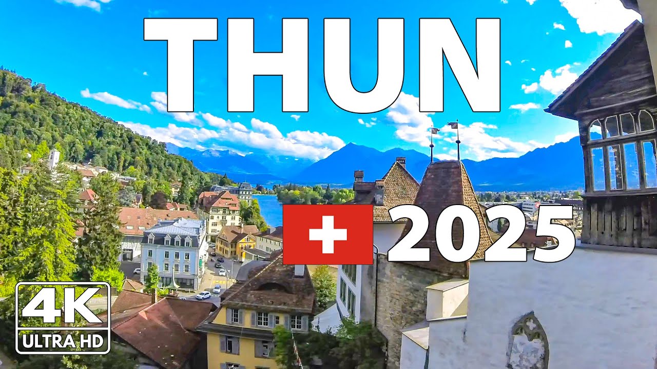 Immersive street-level walking tour through Thun Castle, Switzerland, showcasing authentic urban landscapes, local architecture, and the vibrant atmosphere of the city's neighborhoods
