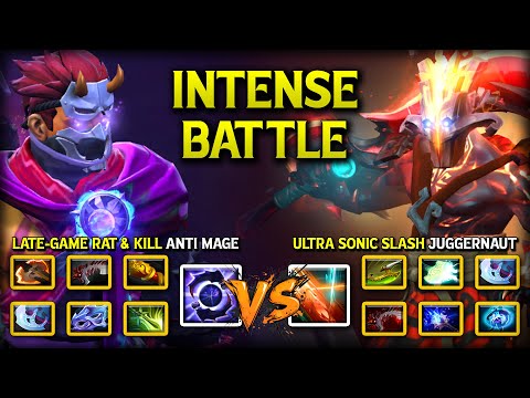 INTENSE HARD-CARRY BATTLE | LATE-GAME RAT & KILL ANTI MAGE VS ULTRA SONIC SLASH SPEED JUGGERNAUT