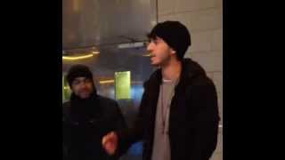 James Lanning cyphering in Brooklyn