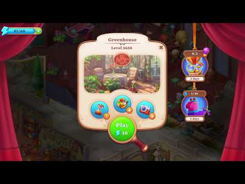 Manor Matters 3656 Artist's Workshop 3657 Night Street 3658 Greenhouse 3659 Attic Room HD | rainbow