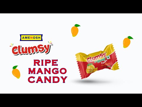Clumsy hard candy combo pack of 3 flavors (ripe mango, litch...