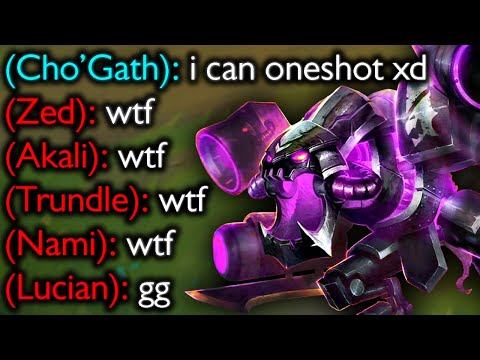 CHO'GATH 1v5 (EVERY ABILITY ONE-SHOTS)