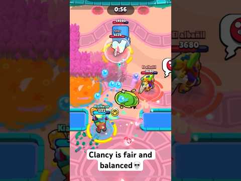 Clancy is fair and balanced💀#brawlstars #clancy #brawl