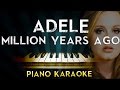 Adele - Millon Years Ago | Piano Karaoke ...