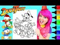 Coloring DuckTales Donald Duck Disney Coloring Page Prismacolor Markers KiMMi THE CLOWN