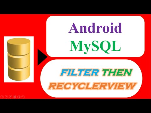 Android MySQL Database 05 :  RecyclerView - ServerSide Search/Filter [HttpURLConnection]