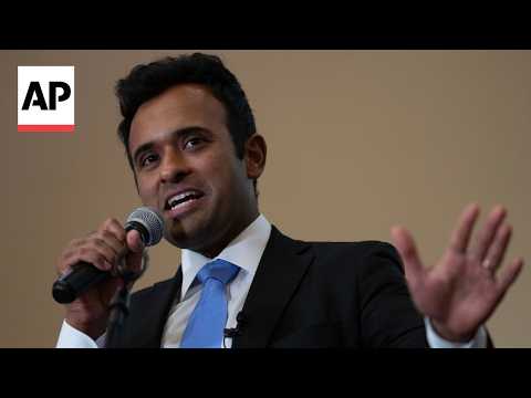 Video Thumbnail: Vivek Ramaswamy and Casey Putsch lead Ohio's Republican primary for governor