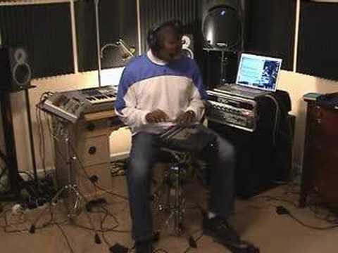 David Haynes playing the drummachine live!