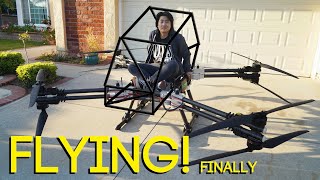 I built a flying car (eVTOL) -- IT FLIES FINALLY!!