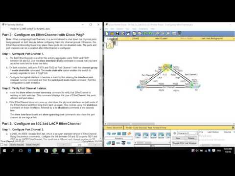 [CCNA S3] 3.2.1.3 Packet Tracer - Configuring EtherChannel