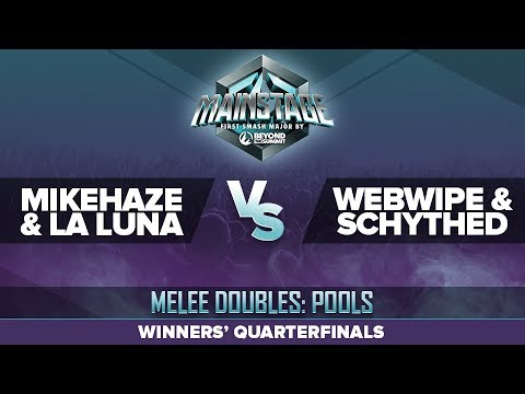 MikeHaze/La Luna vs Webwipe/Schythed - Winners' Quarterfinals: Melee Doubles Pools - Mainstage
