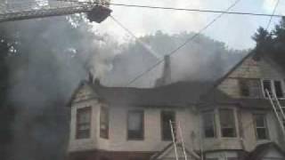 preview picture of video 'Structure House Fire Glen Rock, Pa. 8 29 09'