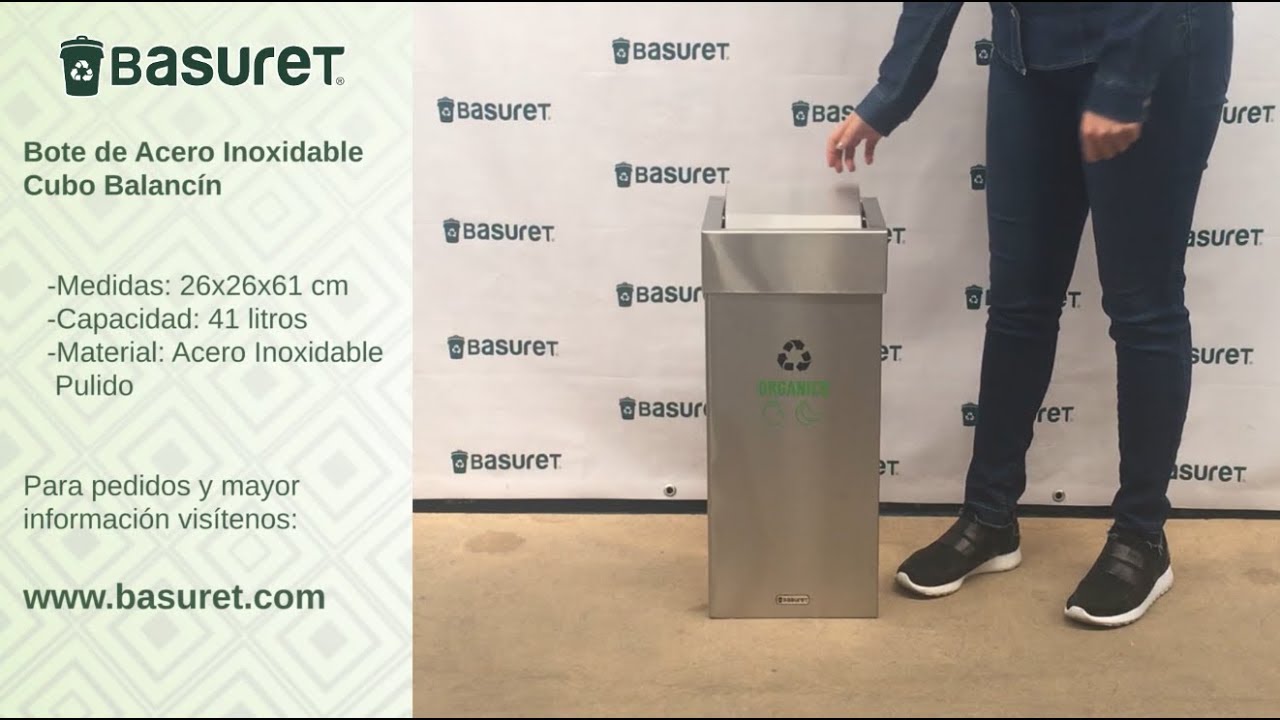 Basuret Botes de Basura Bote Cubo Balancín