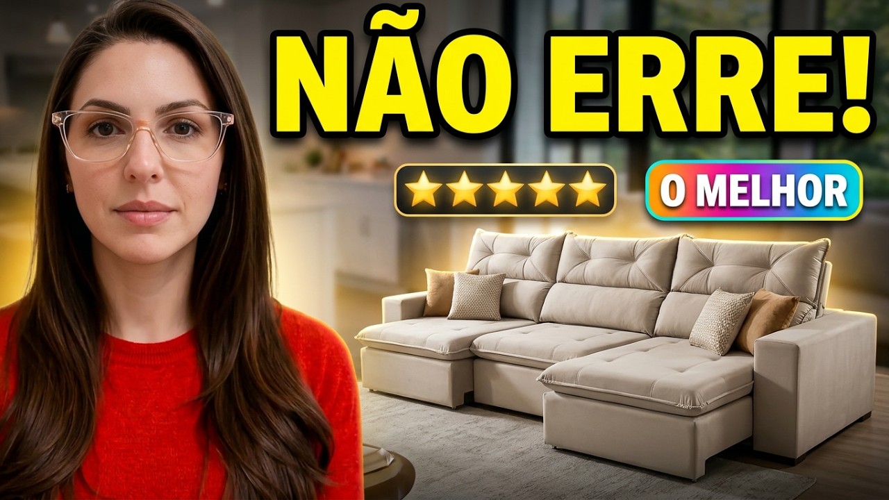 Os 5 Melhores Sofás Retráteis de 4 lugares para famílias grandes
