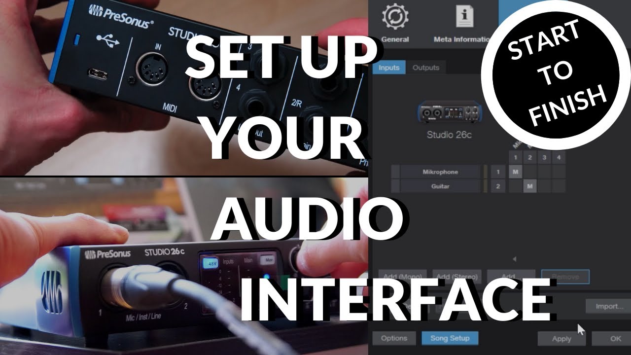 How to set up your Audio Interface #StudioOne