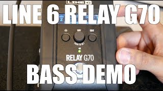 Video thumbnail for LINE 6 RELAY G70 BASS DEMO by Erik Arkö
