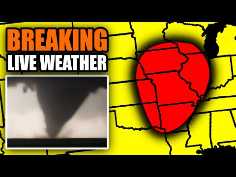 LIVE - Severe Weather Outbreak With Storm Chasers On The Ground - Live Weather Channel...
