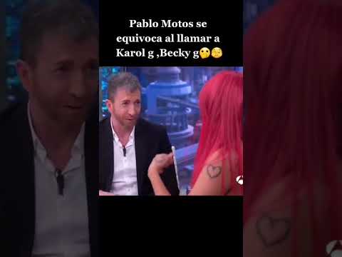 La equivocación de Pablo Motos en el hormiguero.
