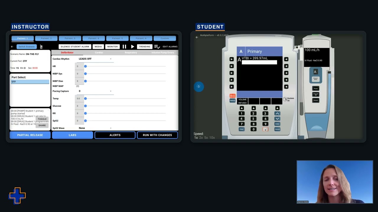 SimVS-IV: IV Infusion Pump Simulation