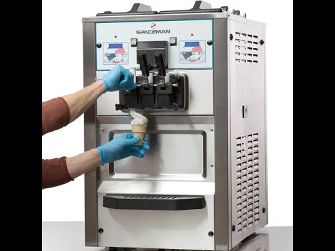 Spaceman Ice Cream Machine How to wash. Watch this video.